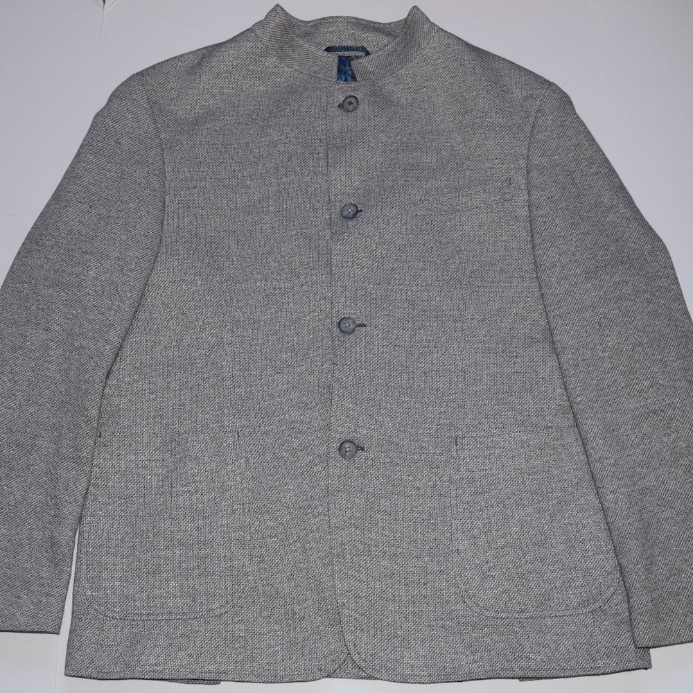 Bugatti Flexcity Modern Fit Linen Cotton Jersey Jacket Blazer Size 56